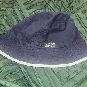 Boss Blue Patterned Bucket Hat